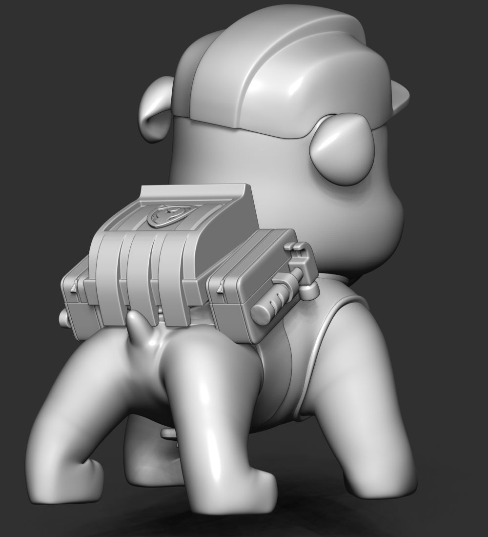 Rubble paw patrol dog 3D print model_29