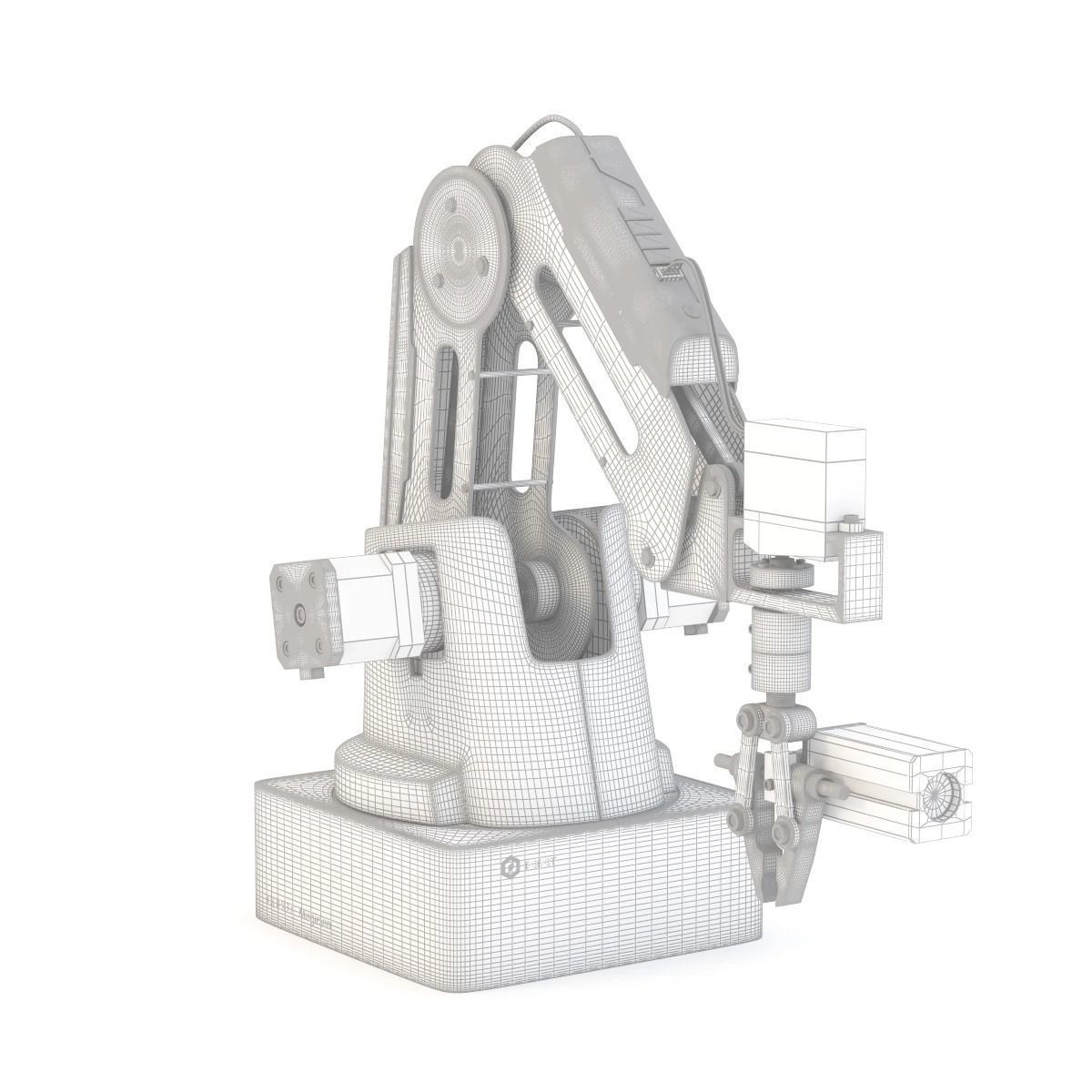 Designed  Desktop Dobot Magician Small Robotic Arm With Gripper 3D model_10