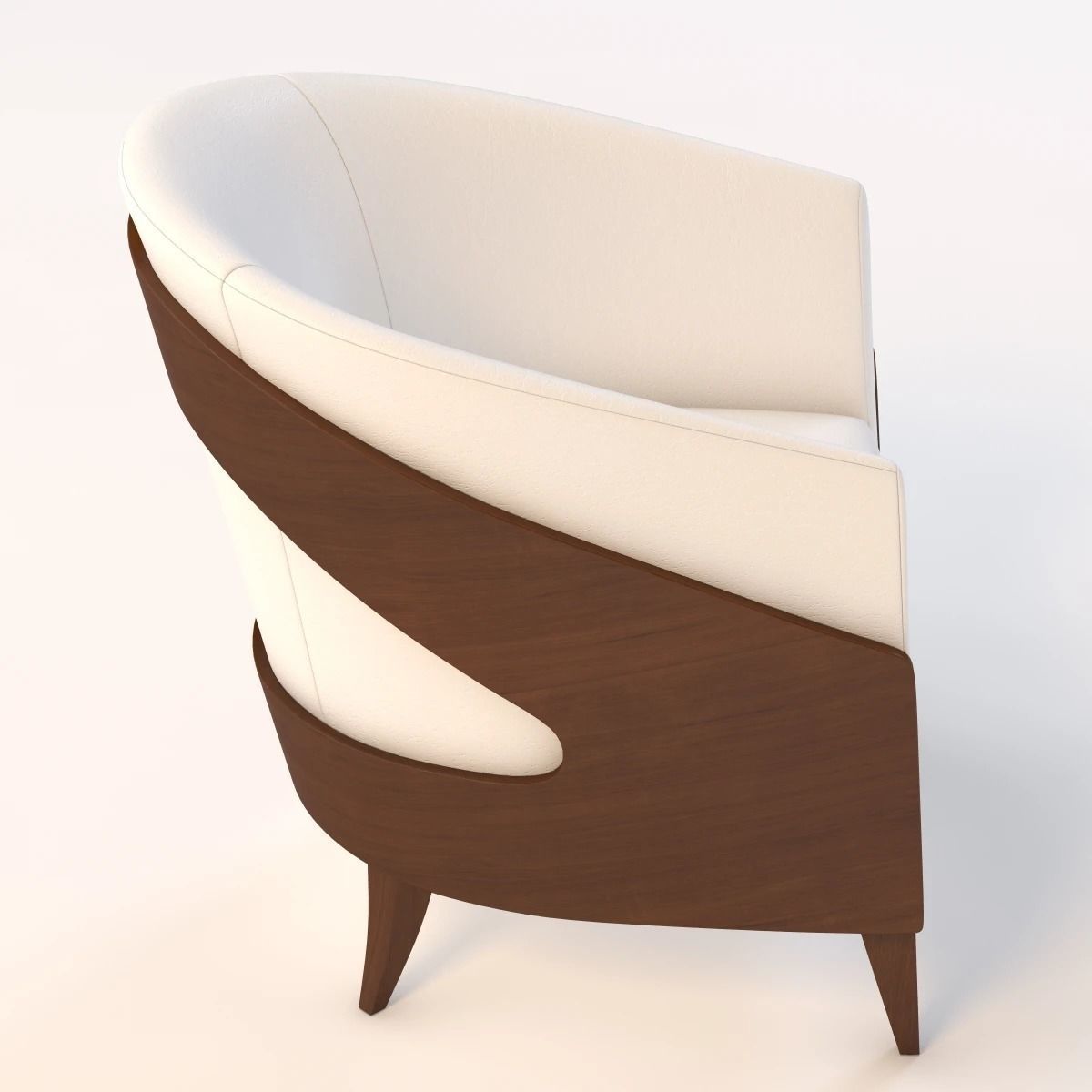 David Edward Aurora Lounge Chair 3D model_2