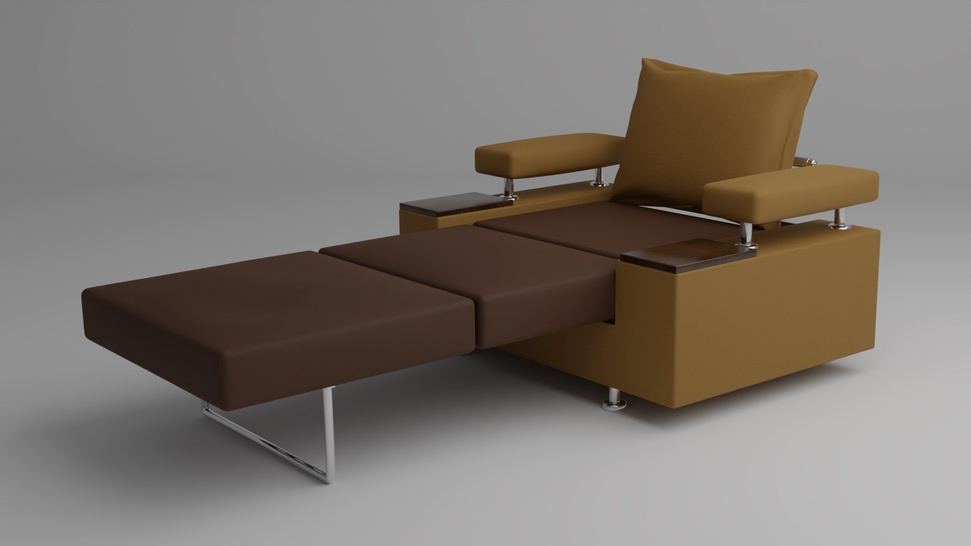 Free Folding sofa bed 3D model Free 3D model_1