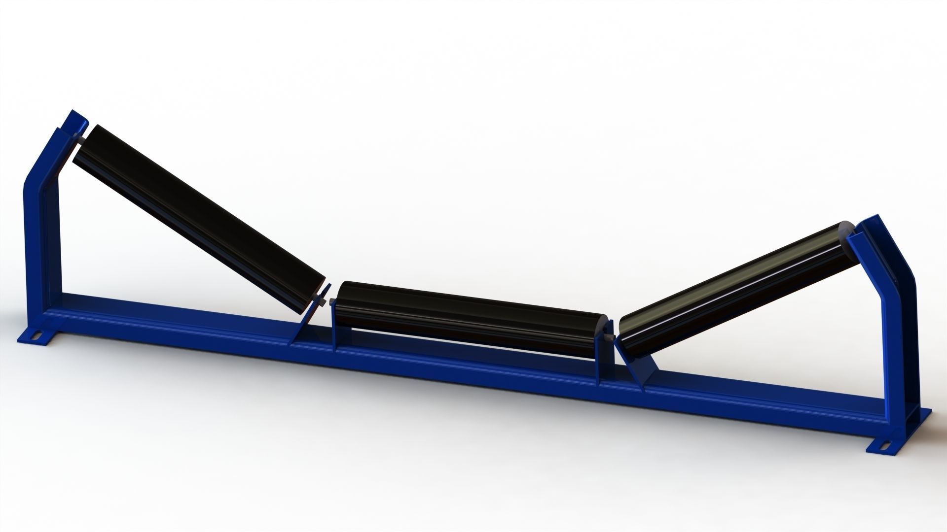 V Belt Conveyor Idler Roller for W800mm and W1000mm free 3D model