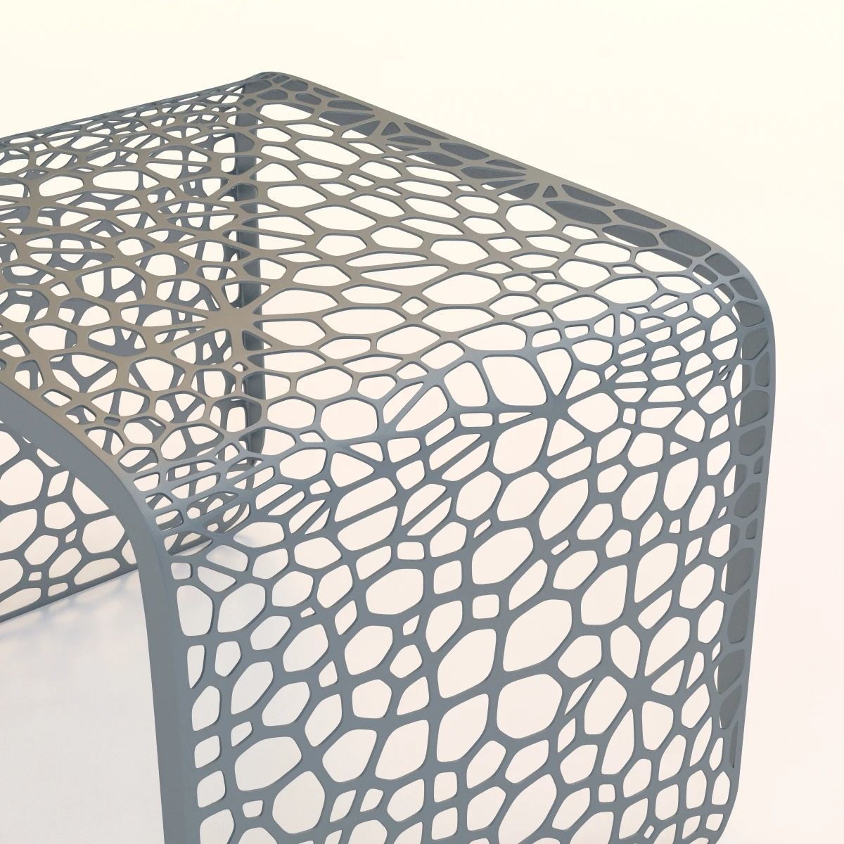 Coral End Table 3D model_3