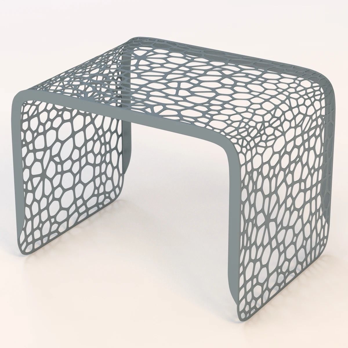 Coral End Table 3D model_2