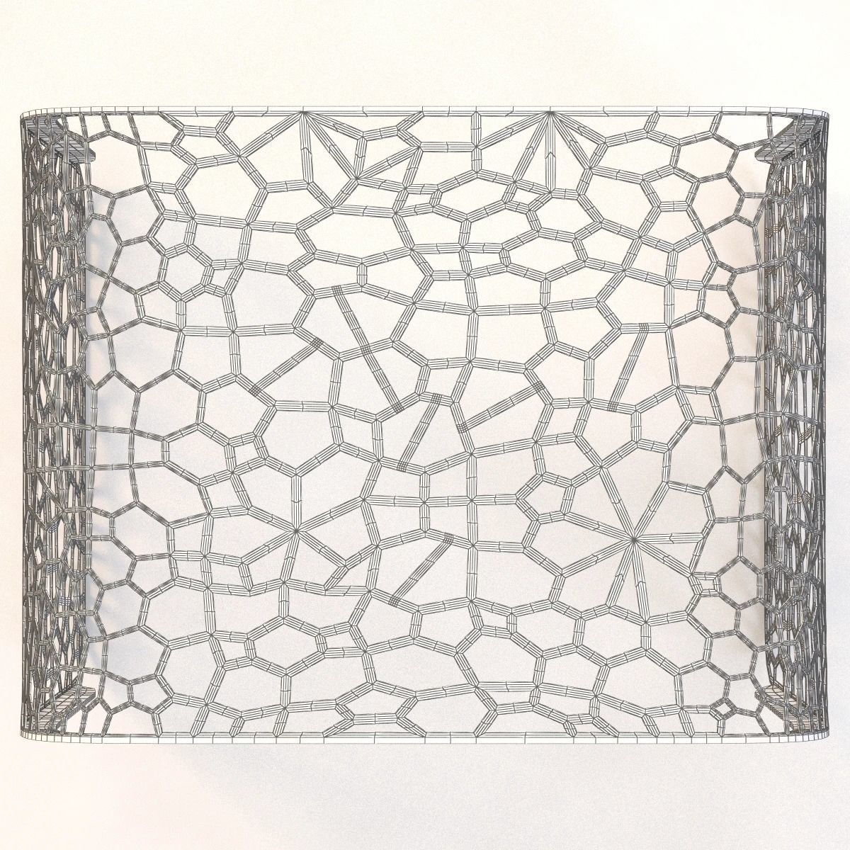 Coral End Table 3D model_7