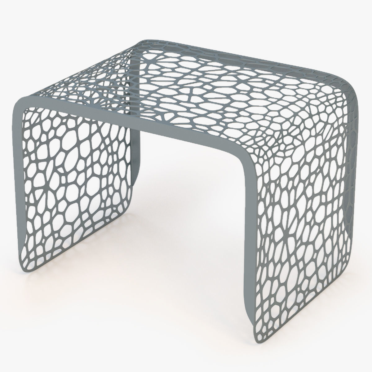 Coral End Table 3D model_9