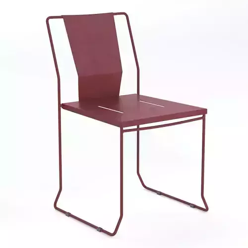 Chicago Sled Base Metal Chair