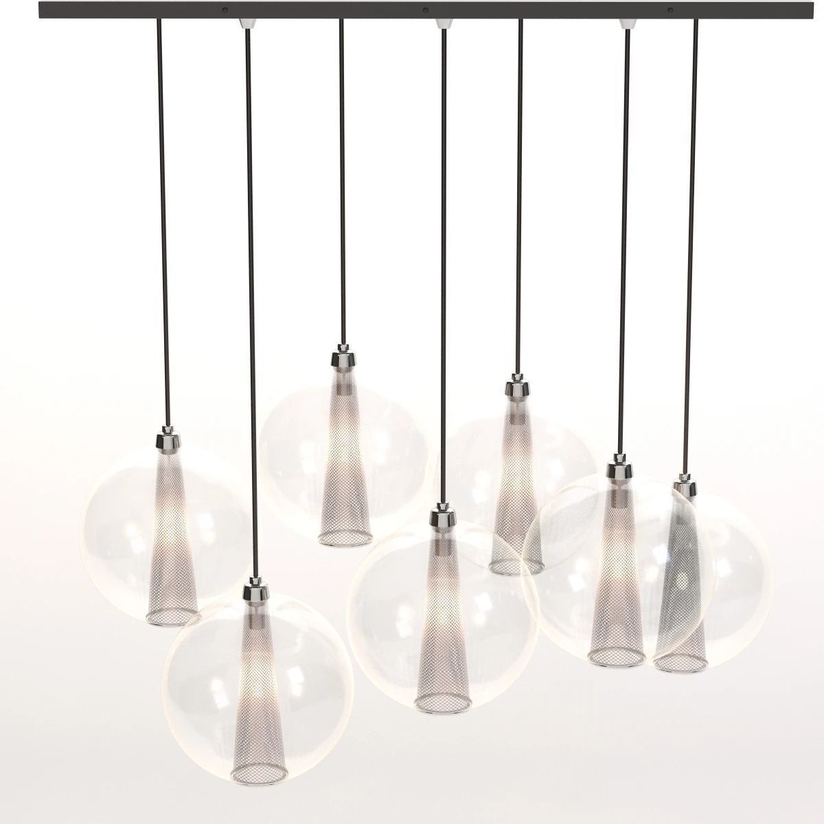 Caviar Fixed Staggered Pendant 3D model_8