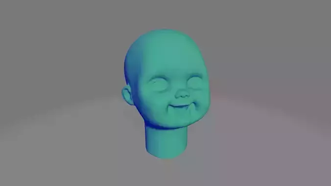 Good Guy Chucky Doll Head Childs Play 3D print model