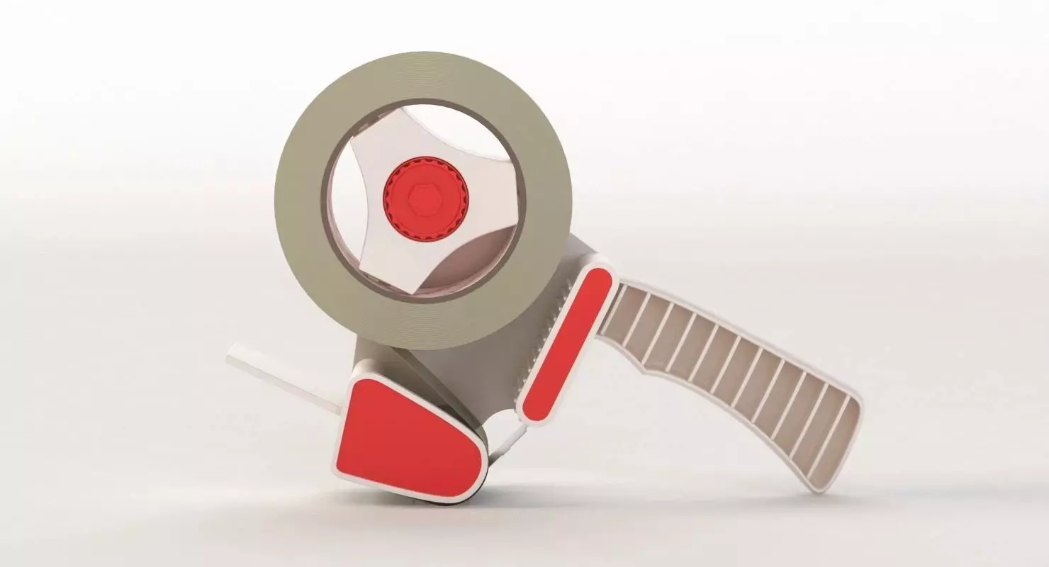Carton Sealing Tape Dispenser Gun 3D model