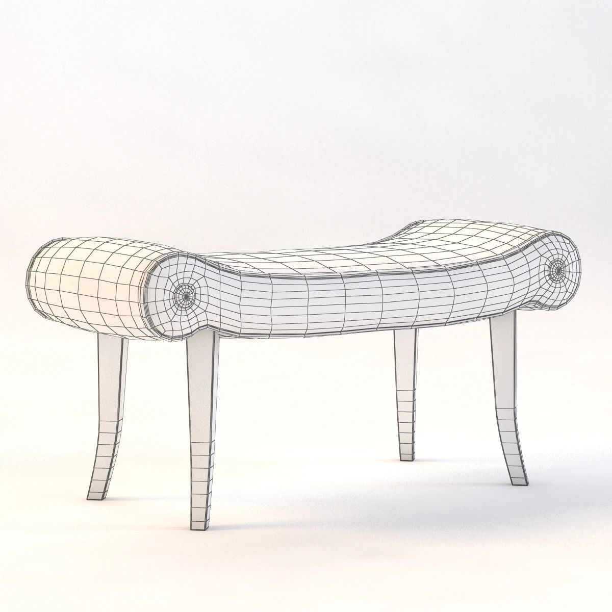 Calla Bench 3D model_3