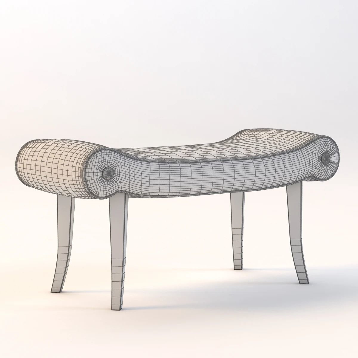 Calla Bench 3D model_2