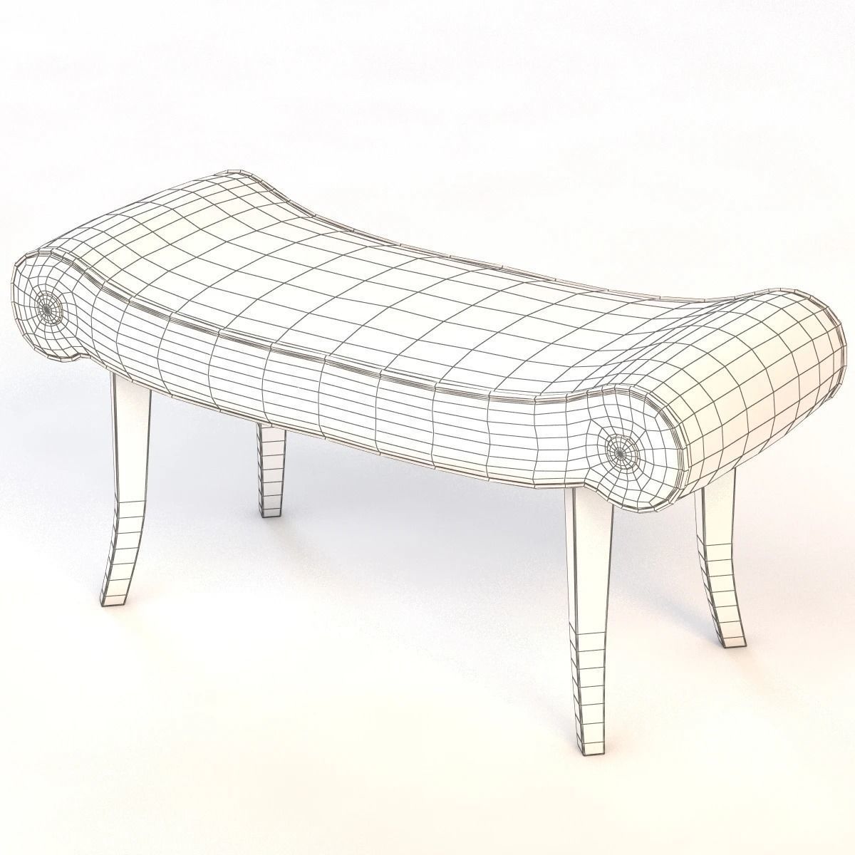 Calla Bench 3D model_9
