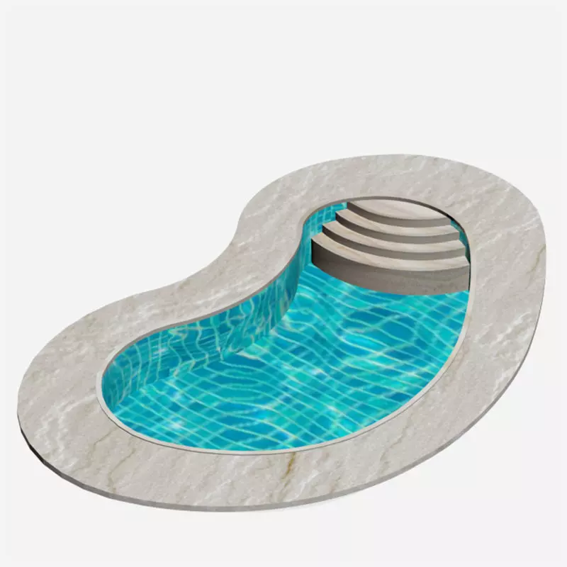 Avika Curved Pool Ver 1 Free low-poly 3D model_0