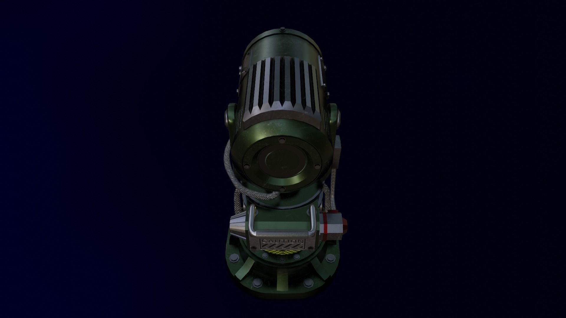 The Searchlight  Low-poly 3D model_4