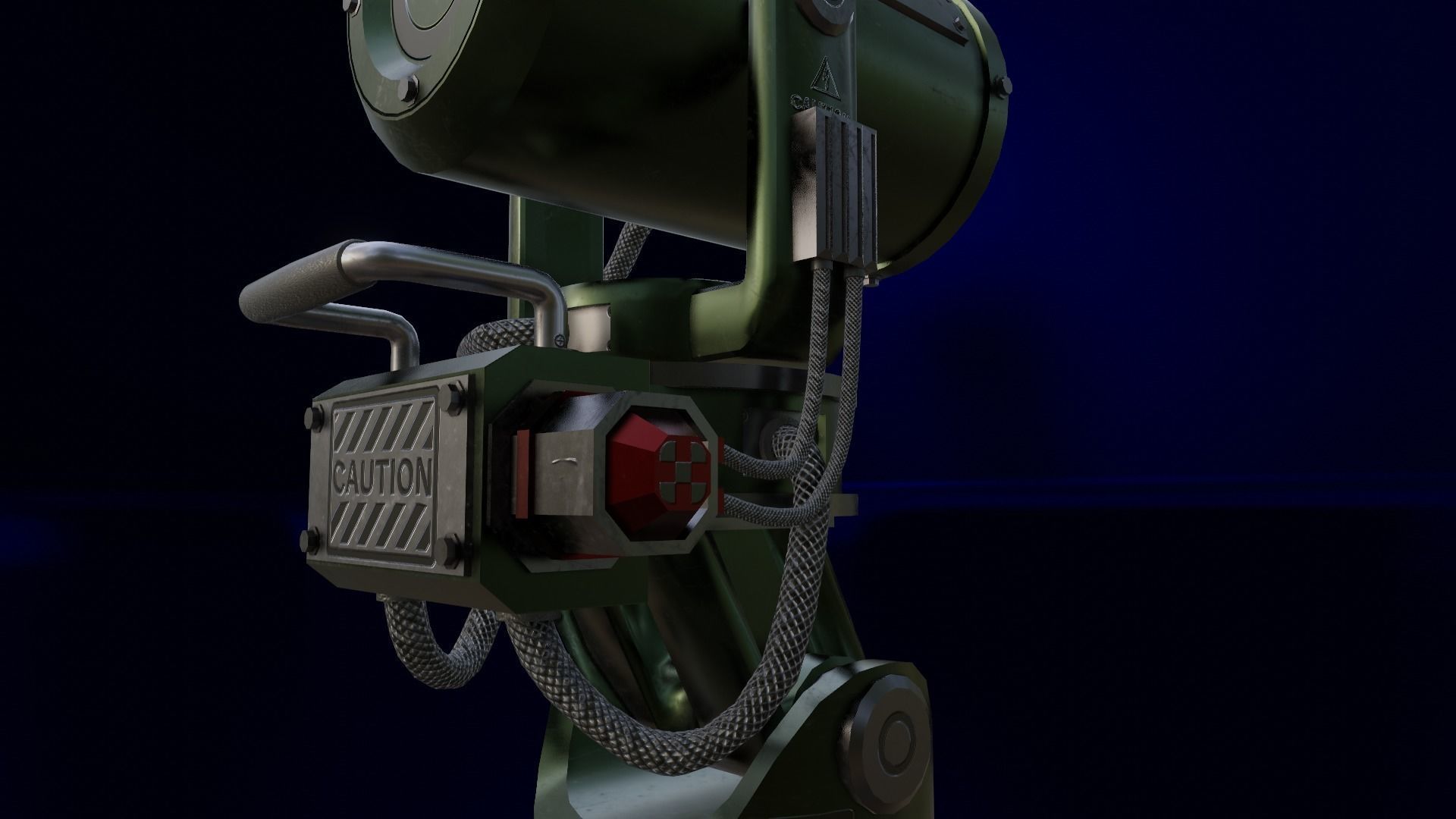 The Searchlight  Low-poly 3D model_12