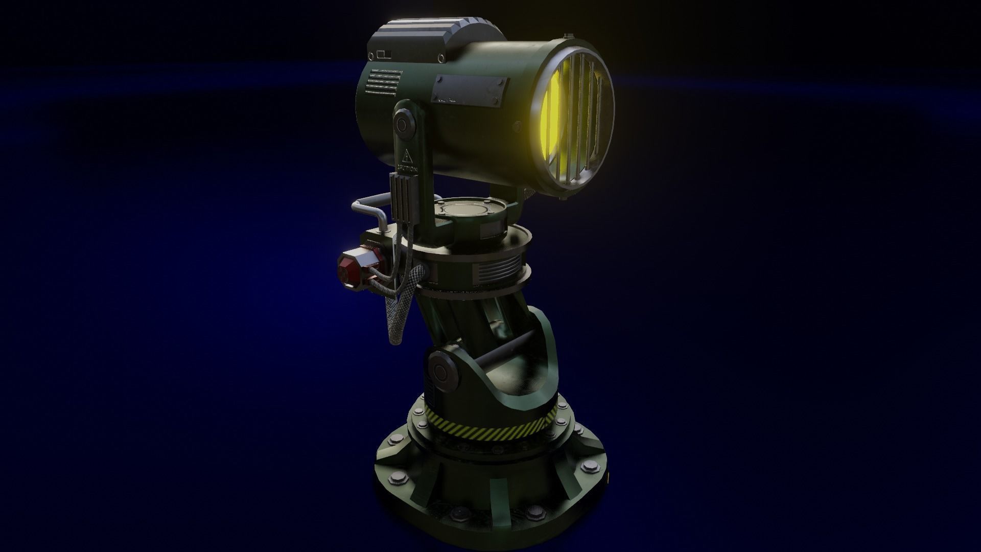 The Searchlight  Low-poly 3D model_2