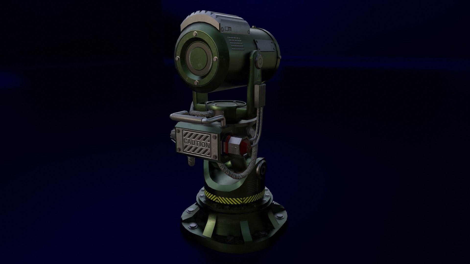 The Searchlight  Low-poly 3D model_10