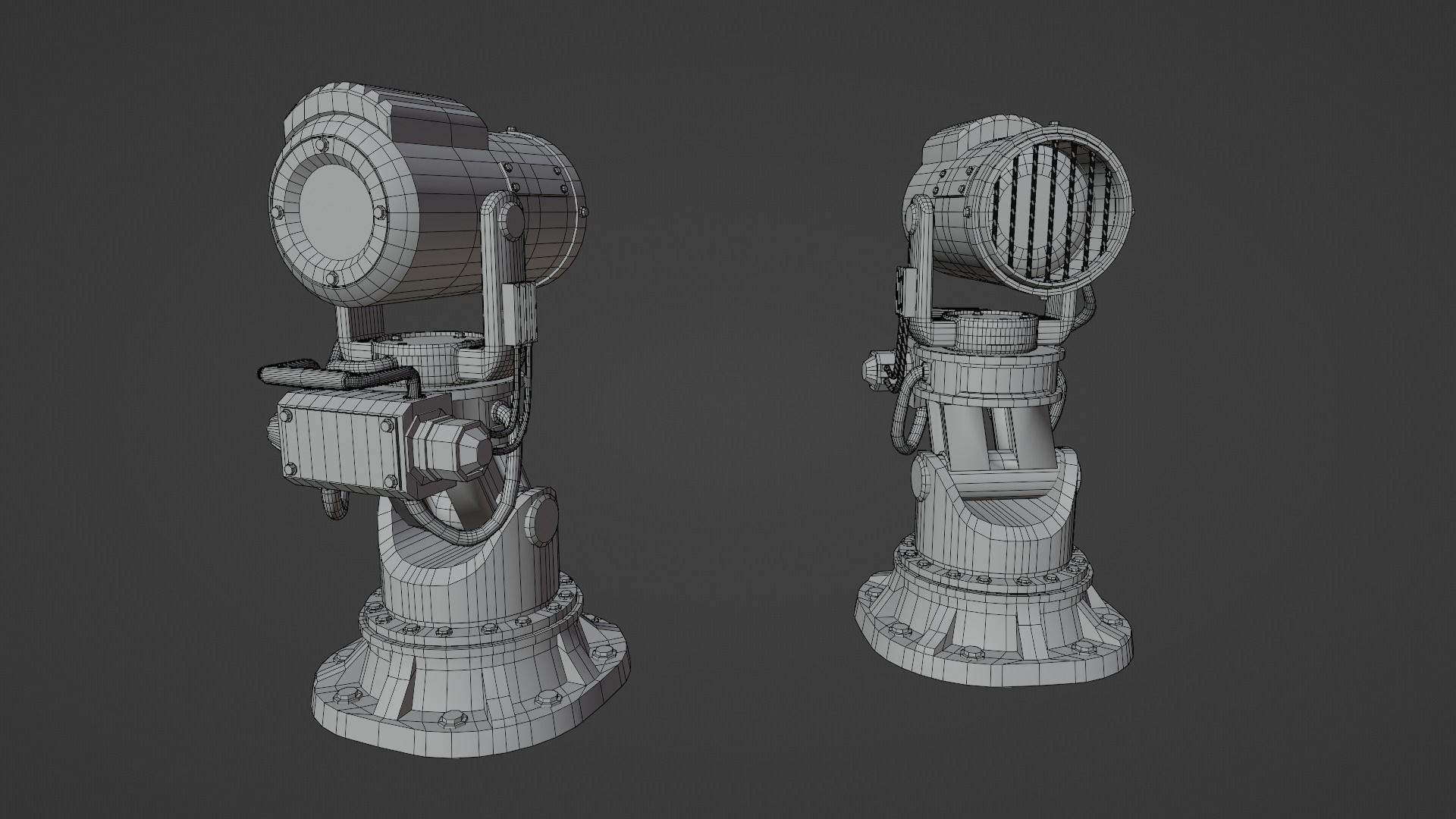 The Searchlight  Low-poly 3D model_17