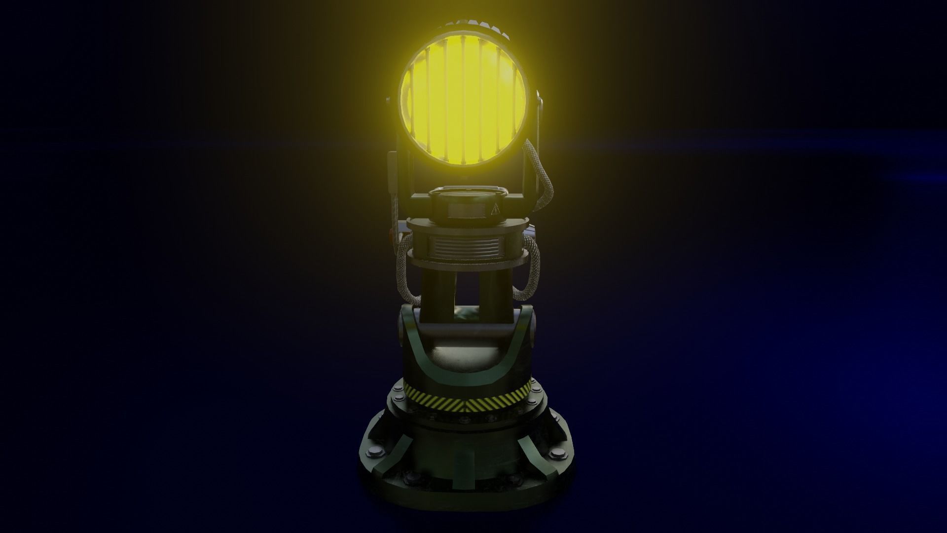 The Searchlight  Low-poly 3D model_8