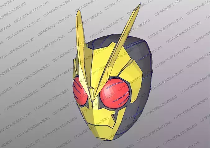 Kamen Rider Zero One Helmet paper papekura