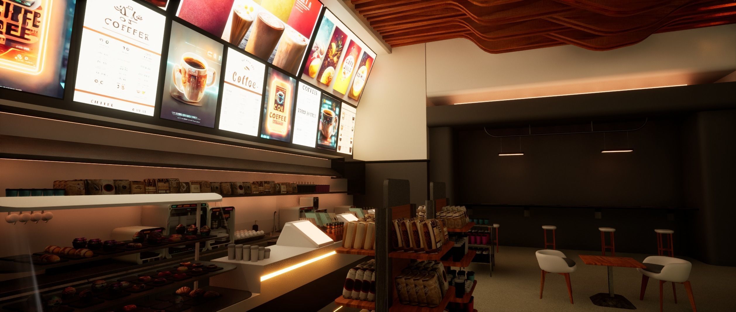 Cyberpunk Coffee Shop  3D model_14
