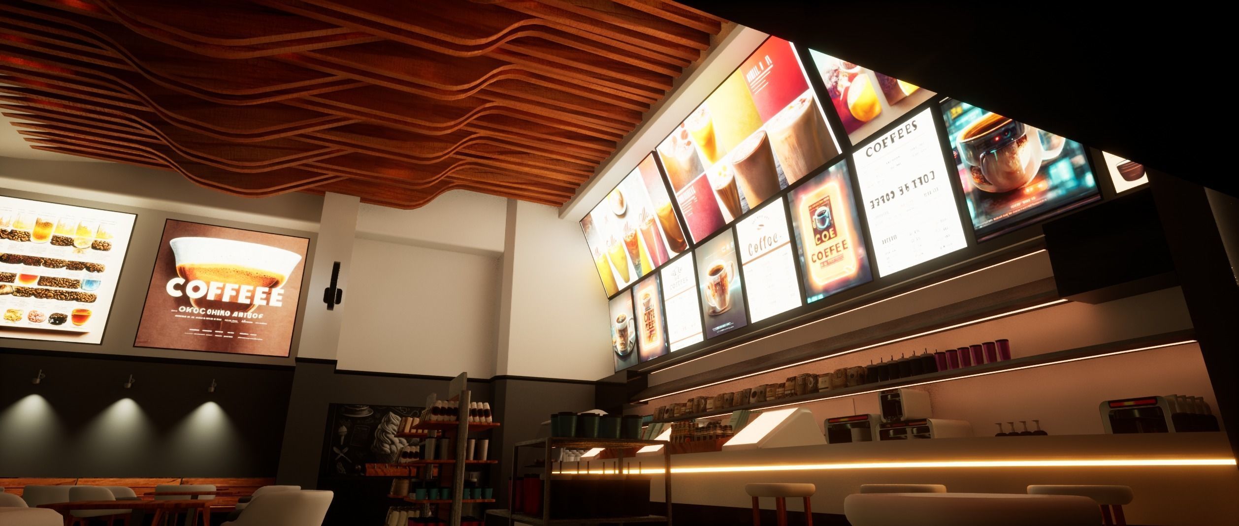 Cyberpunk Coffee Shop  3D model_13