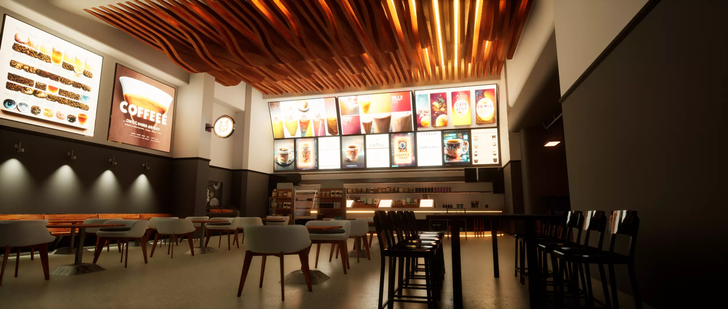 Cyberpunk Coffee Shop  3D model_0