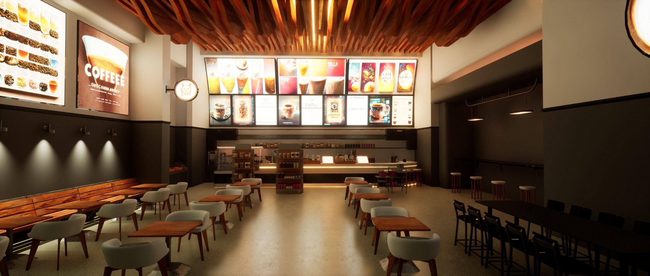 Cyberpunk Coffee Shop  3D model_24