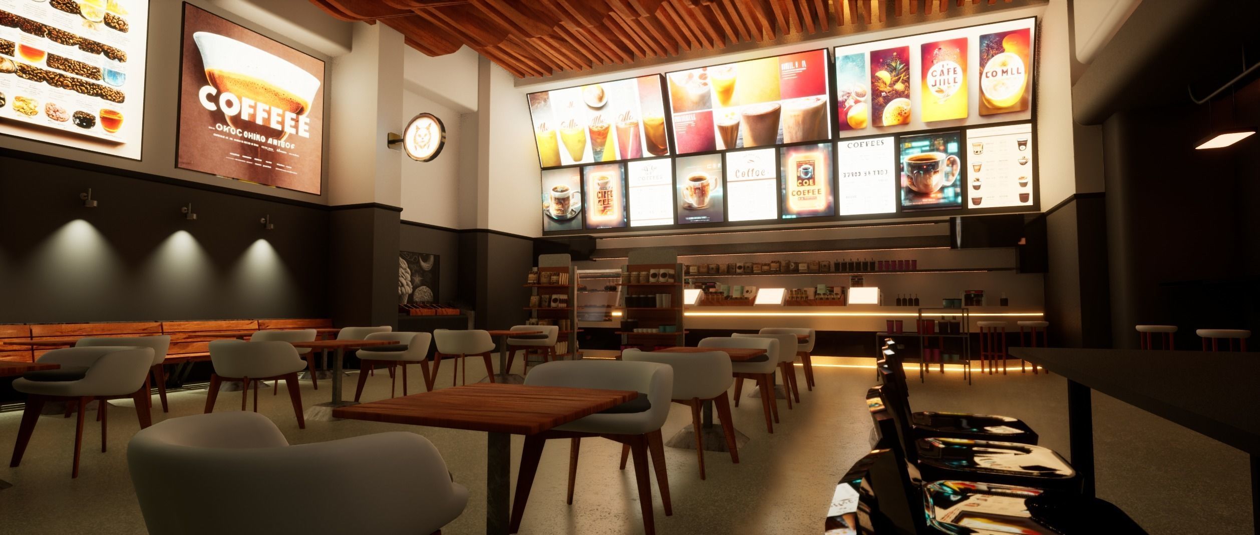 Cyberpunk Coffee Shop  3D model_16