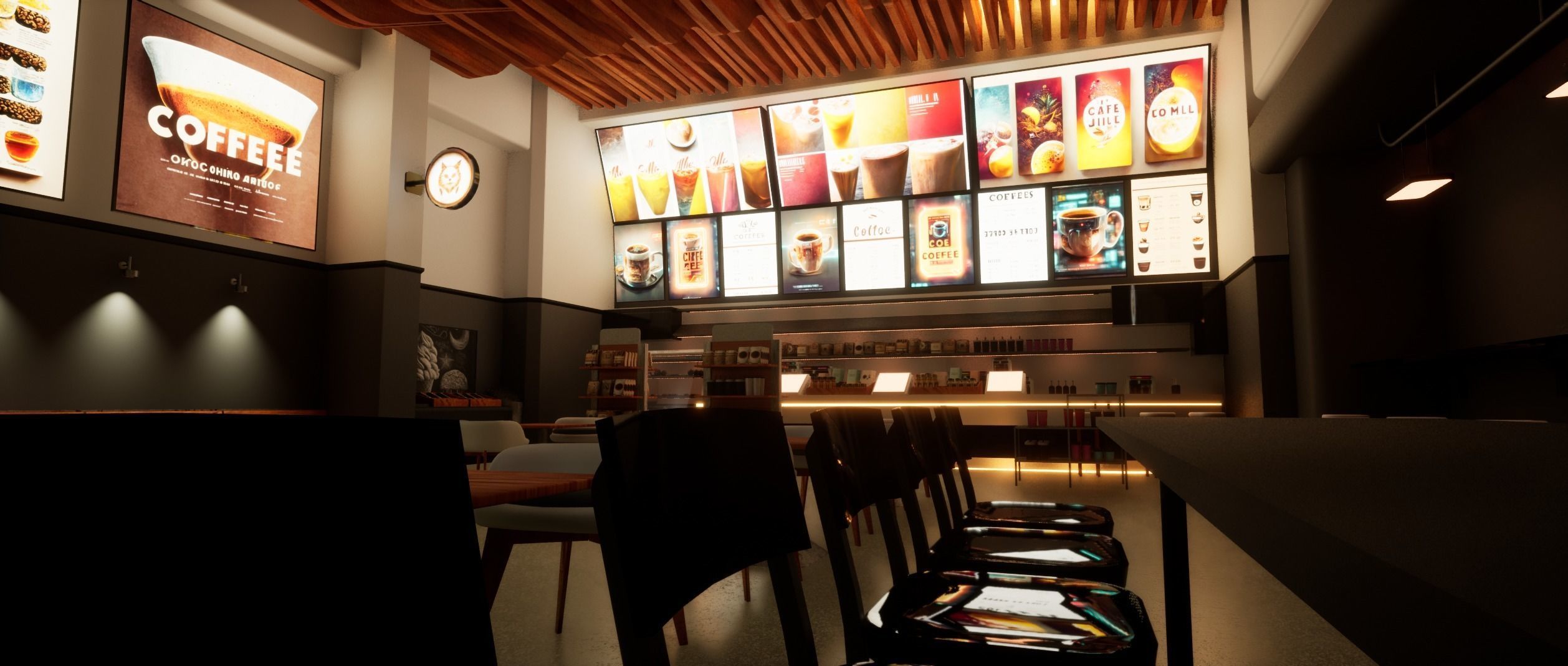 Cyberpunk Coffee Shop  3D model_20