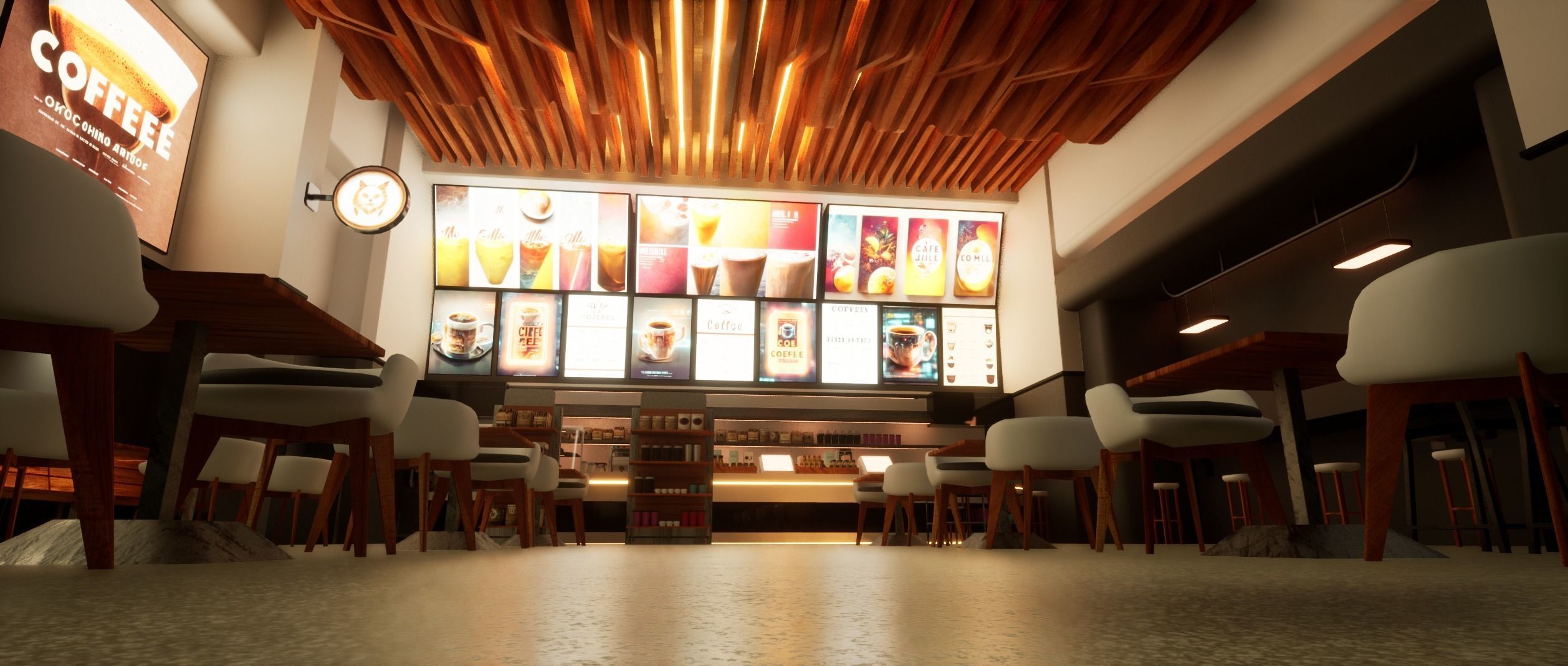 Cyberpunk Coffee Shop  3D model_15