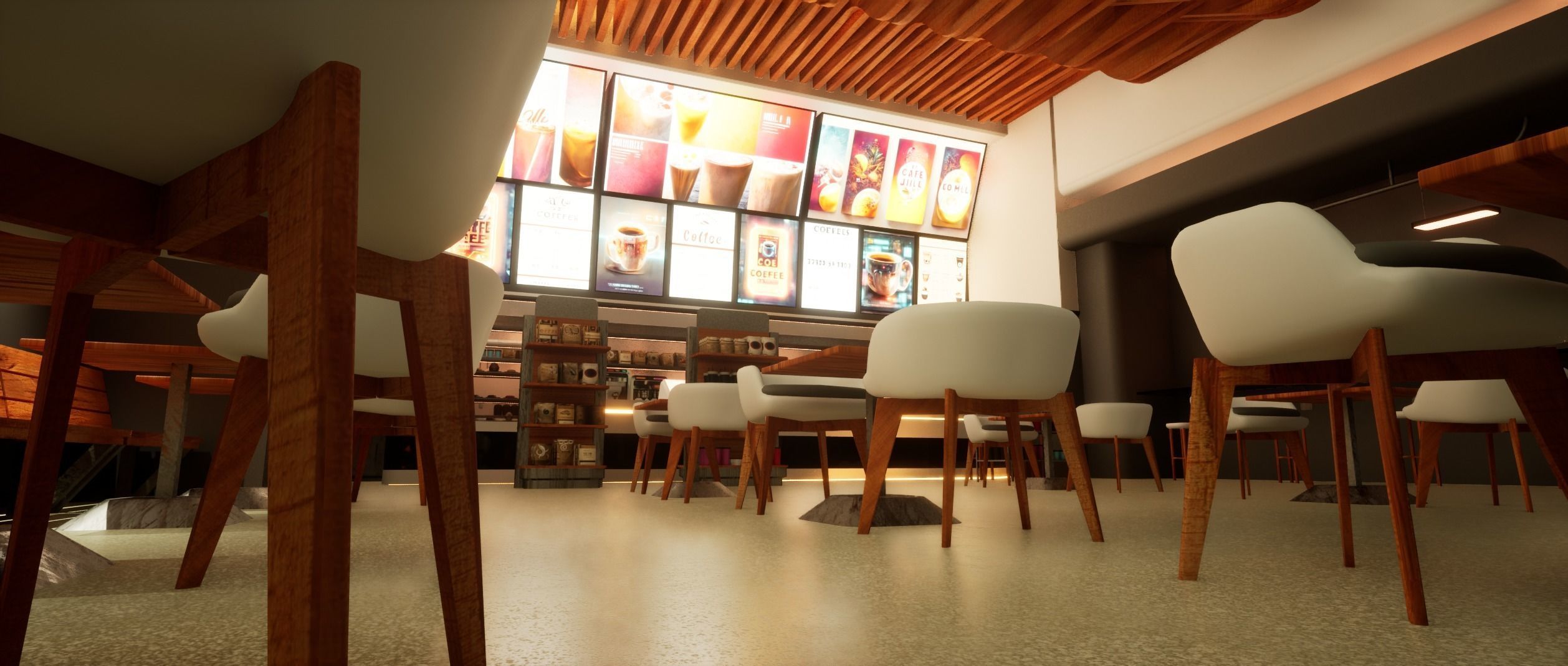 Cyberpunk Coffee Shop  3D model_9