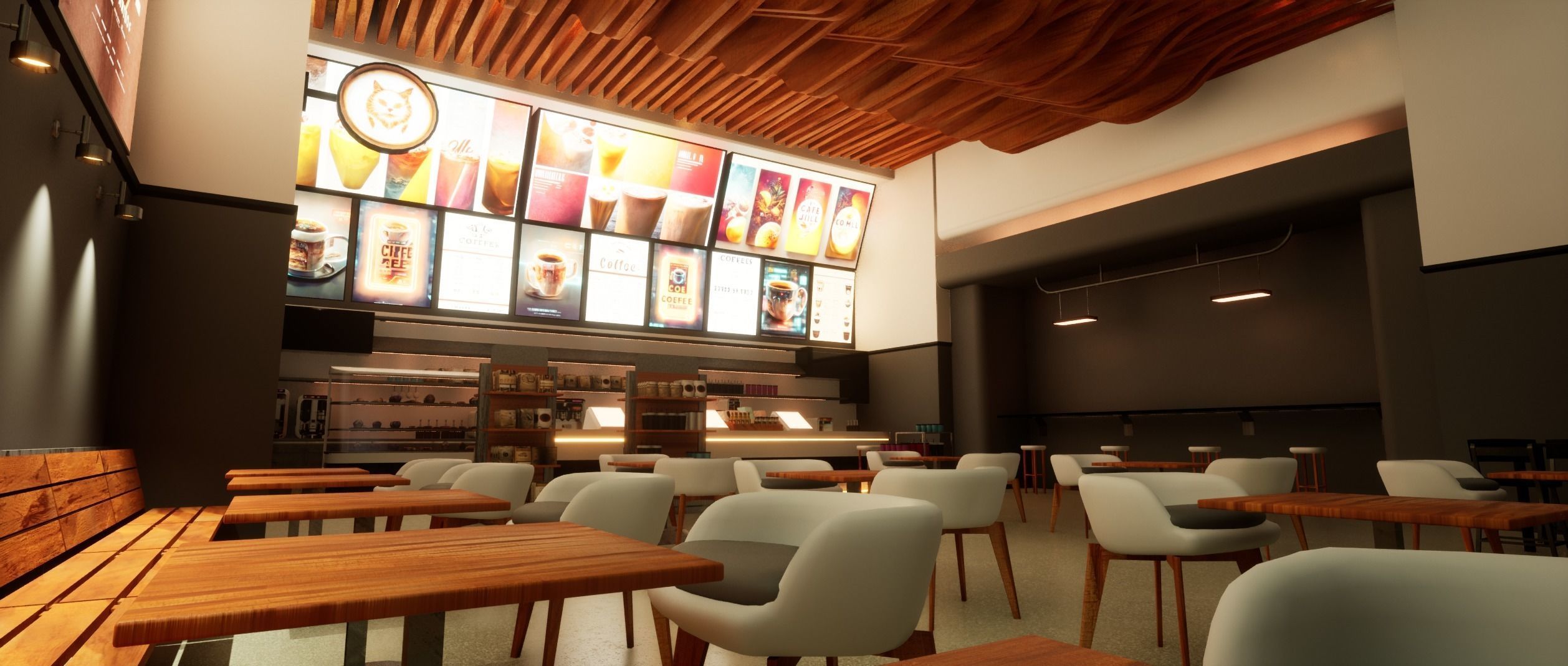 Cyberpunk Coffee Shop  3D model_11