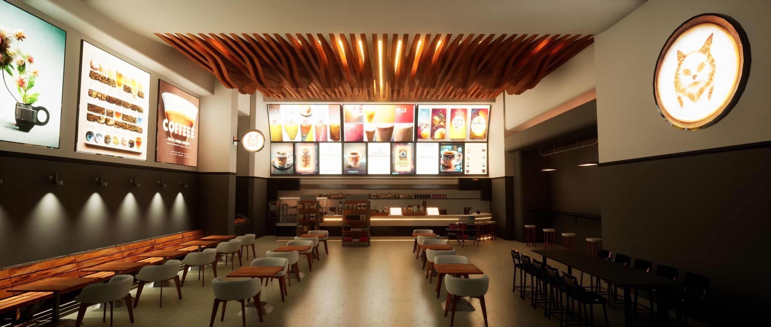 Cyberpunk Coffee Shop  3D model_23