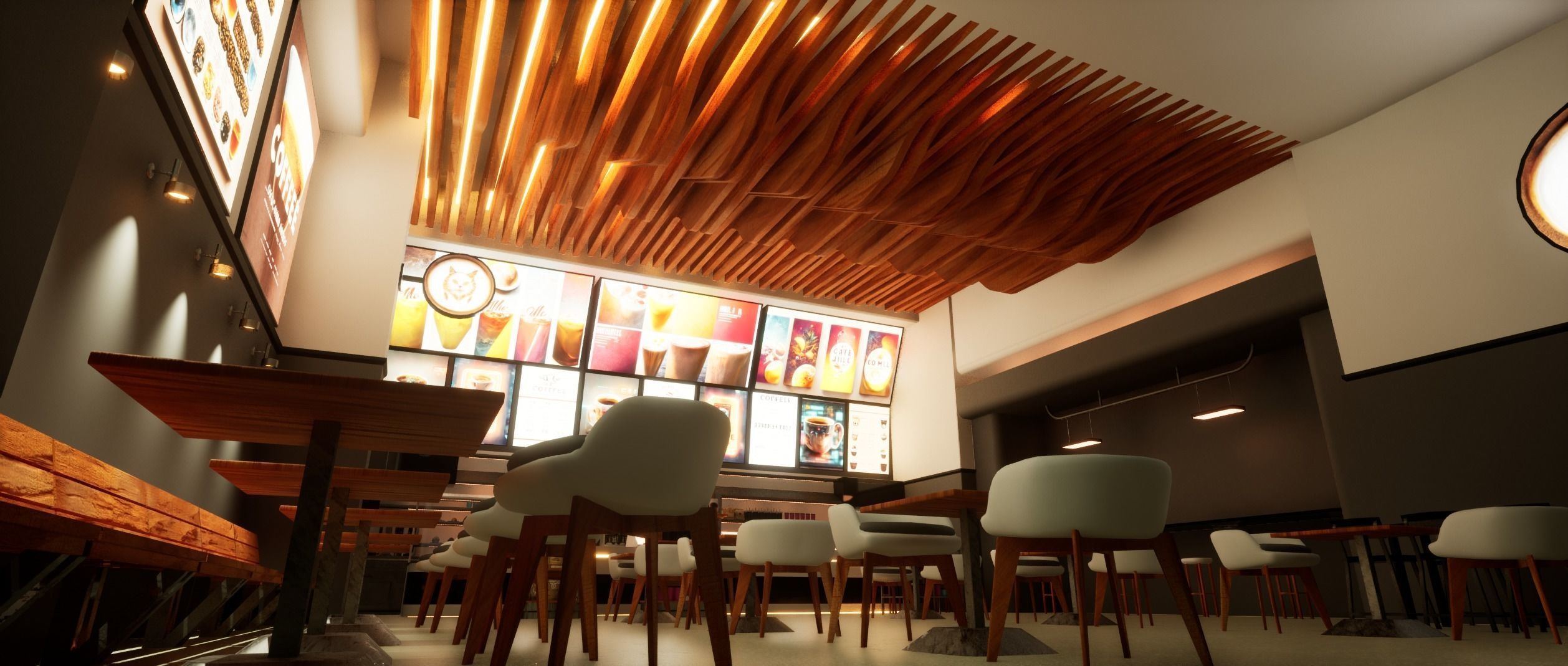 Cyberpunk Coffee Shop  3D model_22