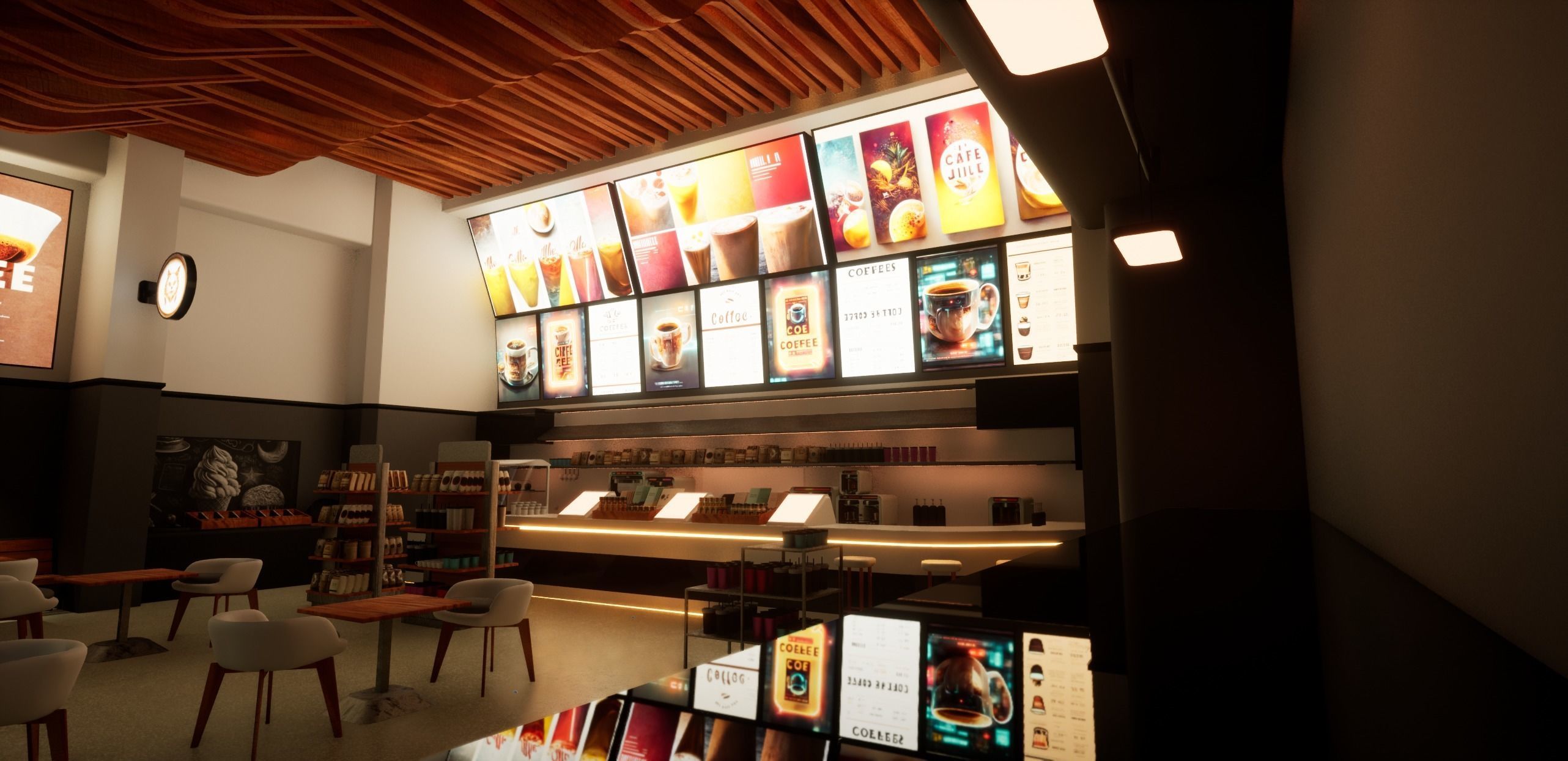 Cyberpunk Coffee Shop  3D model_2
