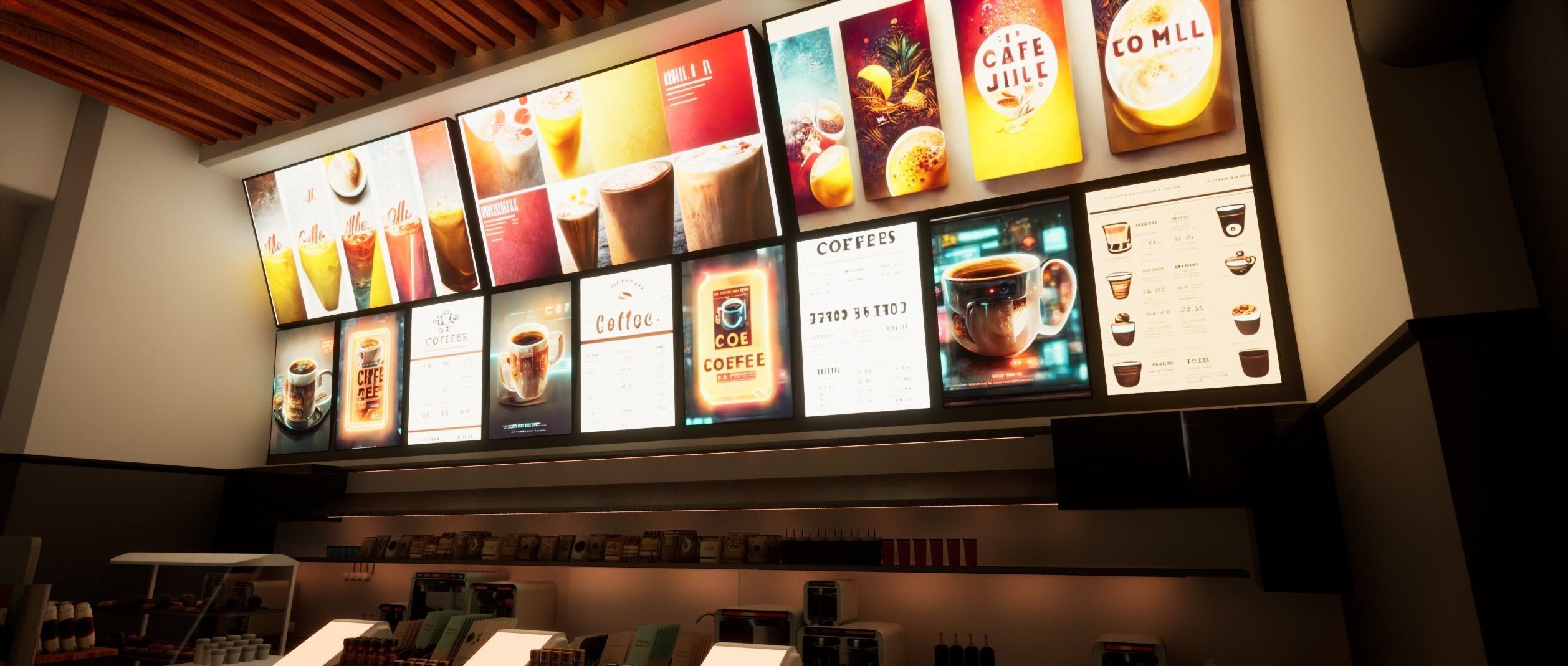 Cyberpunk Coffee Shop  3D model_19