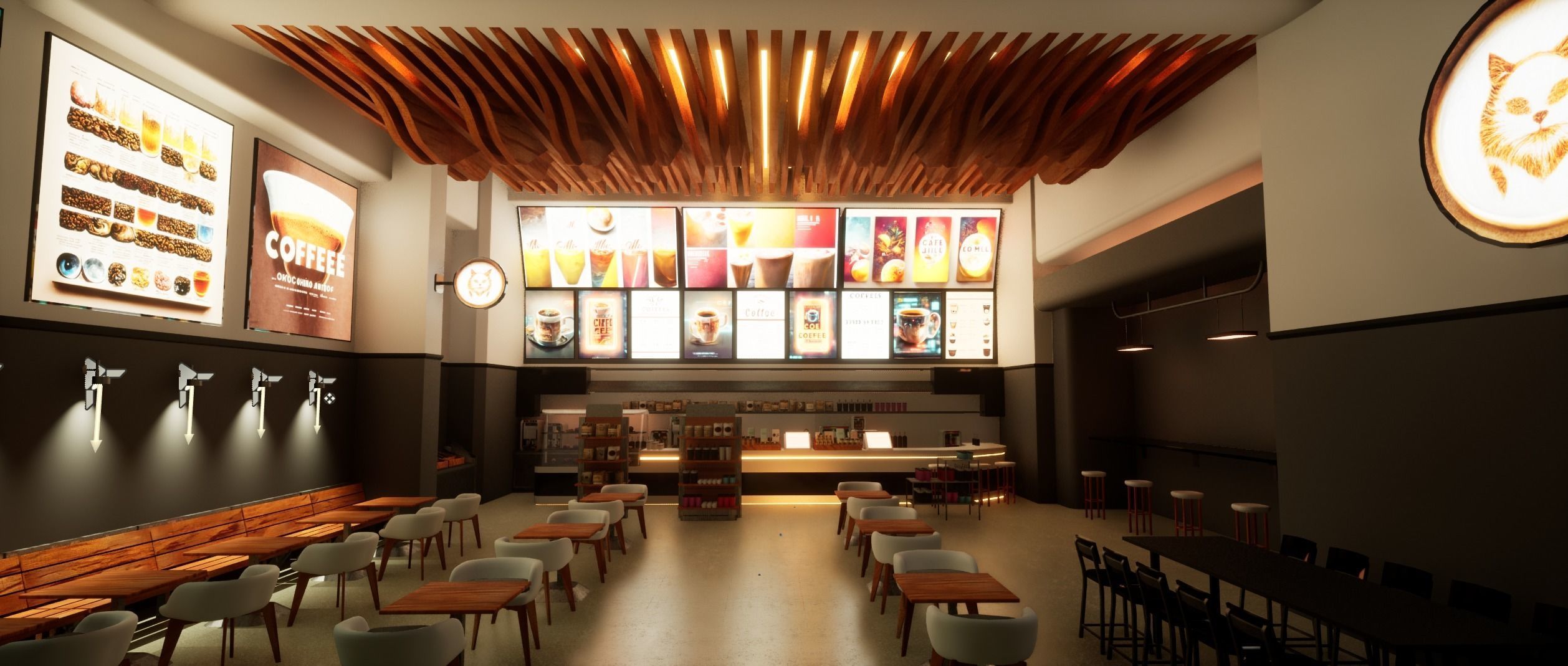 Cyberpunk Coffee Shop  3D model_26