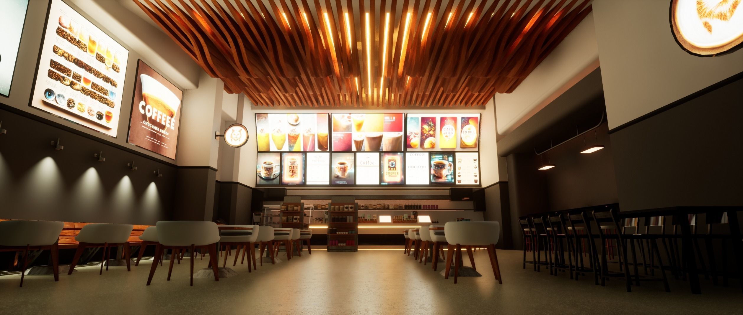 Cyberpunk Coffee Shop  3D model_3