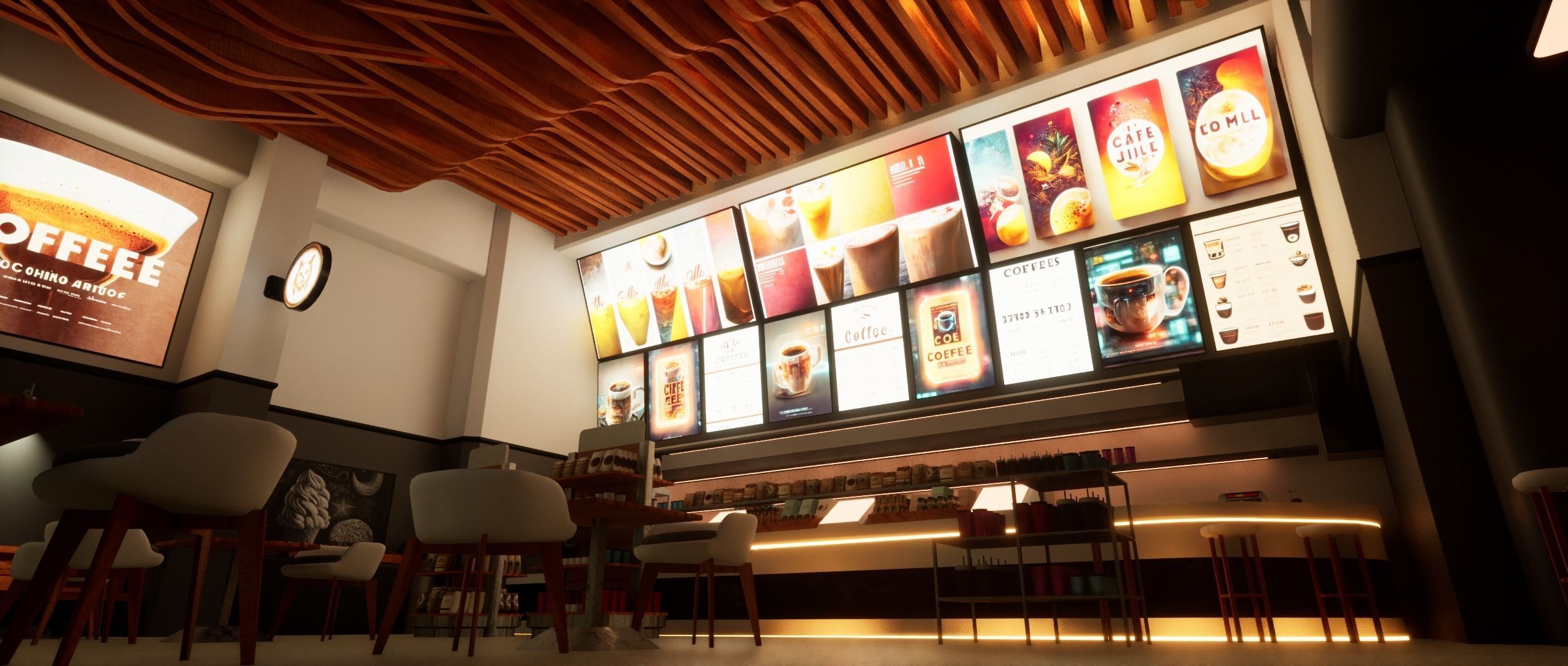 Cyberpunk Coffee Shop  3D model_21