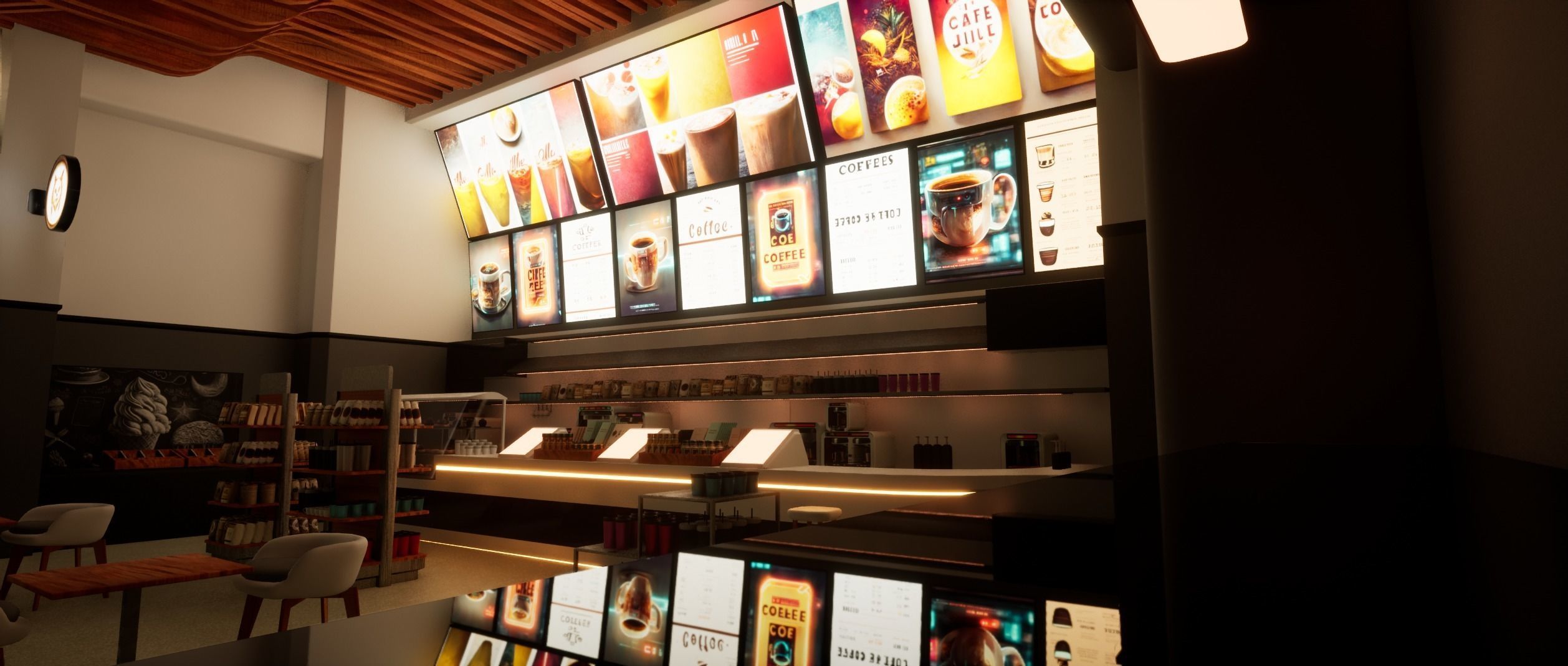 Cyberpunk Coffee Shop  3D model_6