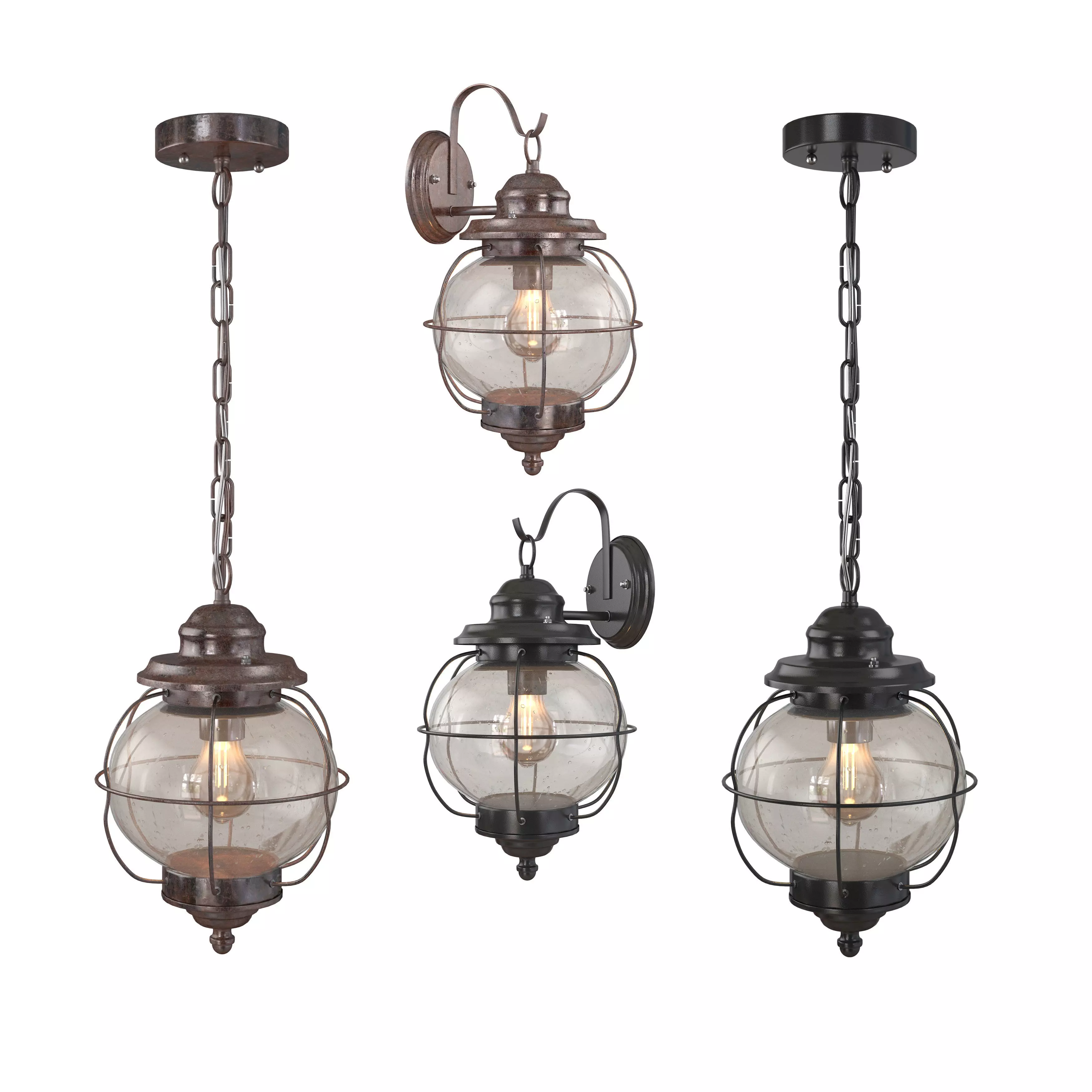 LNC Exterior Porch Light Fixture 3D model_0