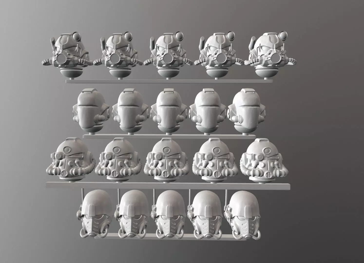 Nuclear space helmet pack 3D print model