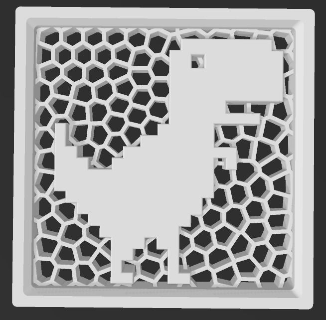 No Internet Google Chrome Dinosaur Game Icon 3D print model_14