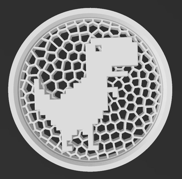No Internet Google Chrome Dinosaur Game Icon 3D print model_10