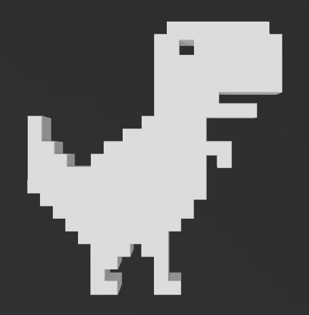 No Internet Google Chrome Dinosaur Game Icon 3D print model_8