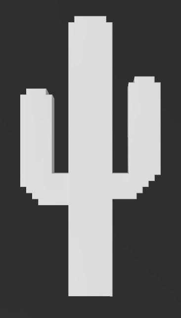 No Internet Google Chrome Dinosaur Game Icon 3D print model_16