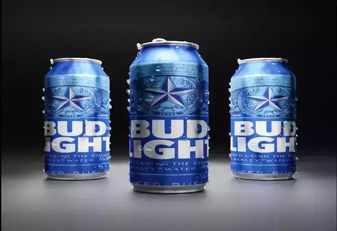 Bud Light Can  3D model