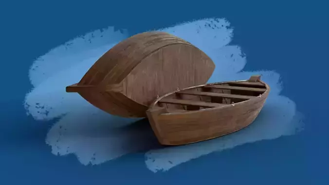 Wooden Boat - PBR