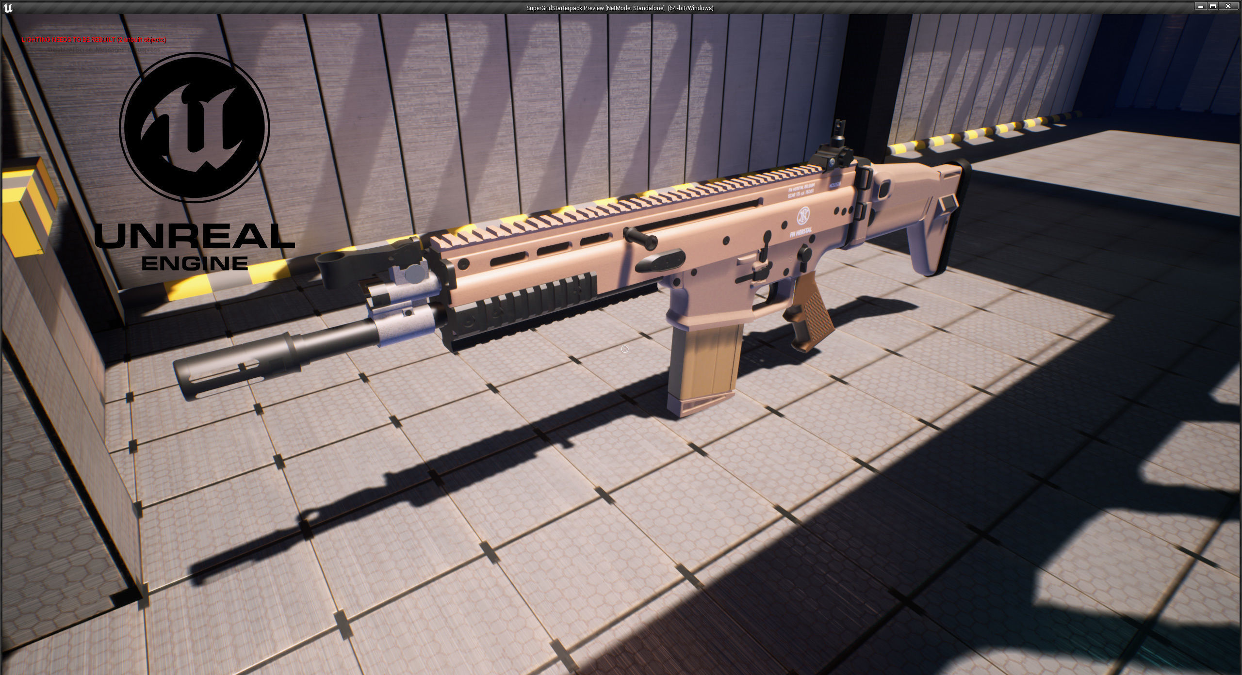 FN SCAR Heavy Mk17 Low-poly 3D model_5